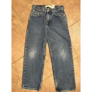 Levi’s Jeans 12 Reg Youth 550 Relaxed Fit Medium Blue Wash Denim 26 x 26.5